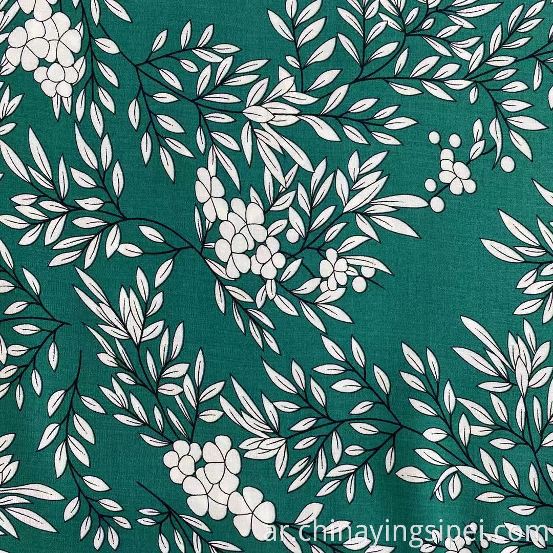 Spun Rayon Rayon Challis Fabric Ploral Viscose Material Tropical Printed 100 ٪ Viscose Rayon Fabric for Dress Shirt